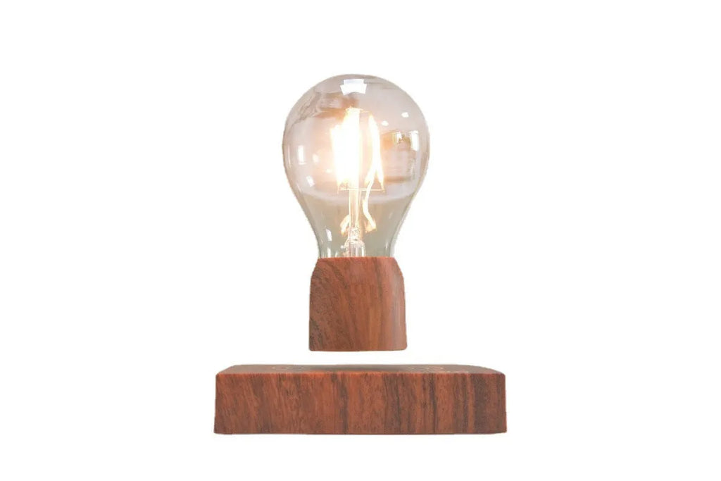 Magnetic levitation floating bulb with glass shade and British plug