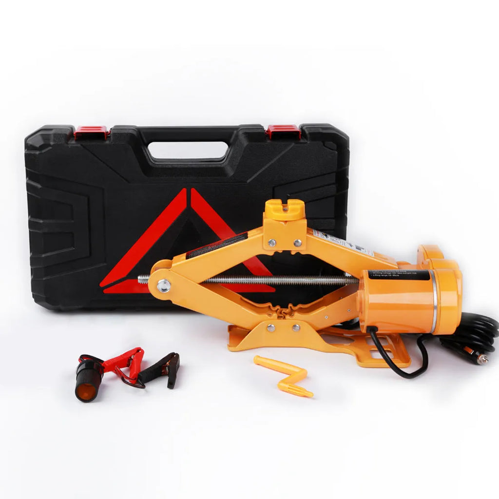 Hydraulic electric vehicle jack kit with 2-ton capacity and 120-350mm lifting range