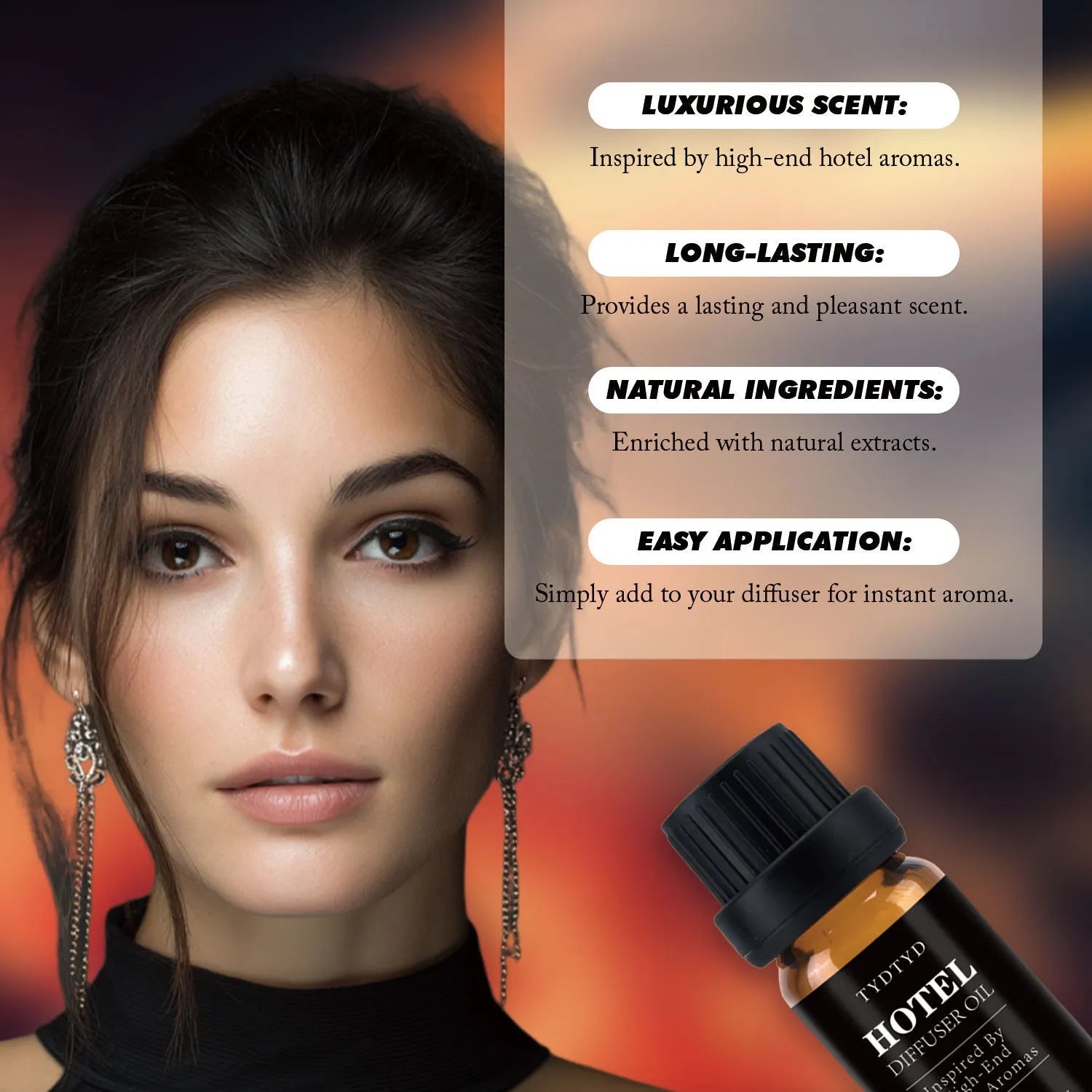 10ml natural plant fragrance essential oil bottle for universal skin types and aromatherapy