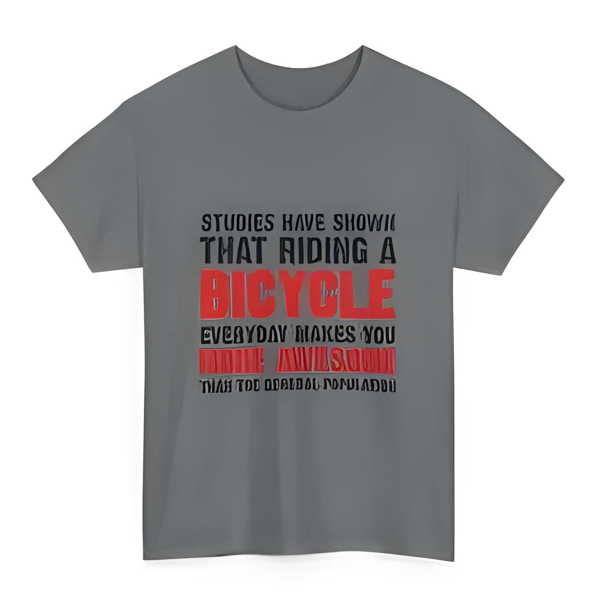 Grey women's short sleeve cotton t-shirt with printed pattern and regular pullover design