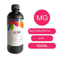 500ml bottle of Epson-compatible UV ink for flatbed printers in selected colour and viscosity.