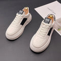 Sports casual shoes with cloth upper and rubber foam sole in white green colour