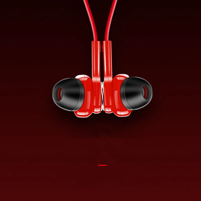 G03 black sports Bluetooth earphones with neckband design and bilateral earpieces