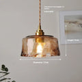 Nordic style brass and glass pendant chandelier with a large hole design