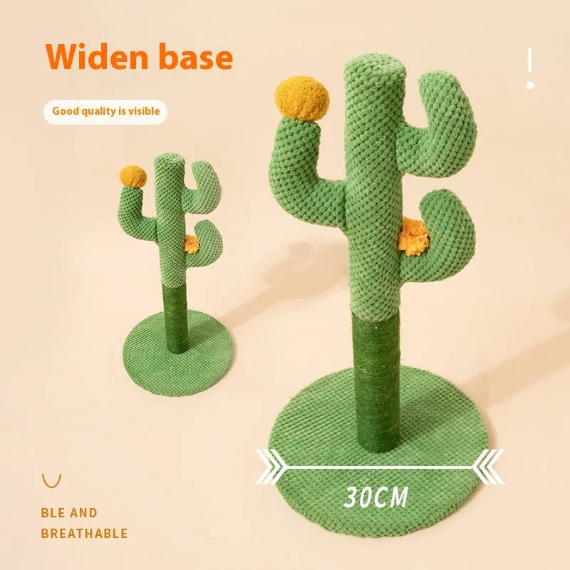 Masson cactus themed cat scratching post and climbing pole with sisal surface