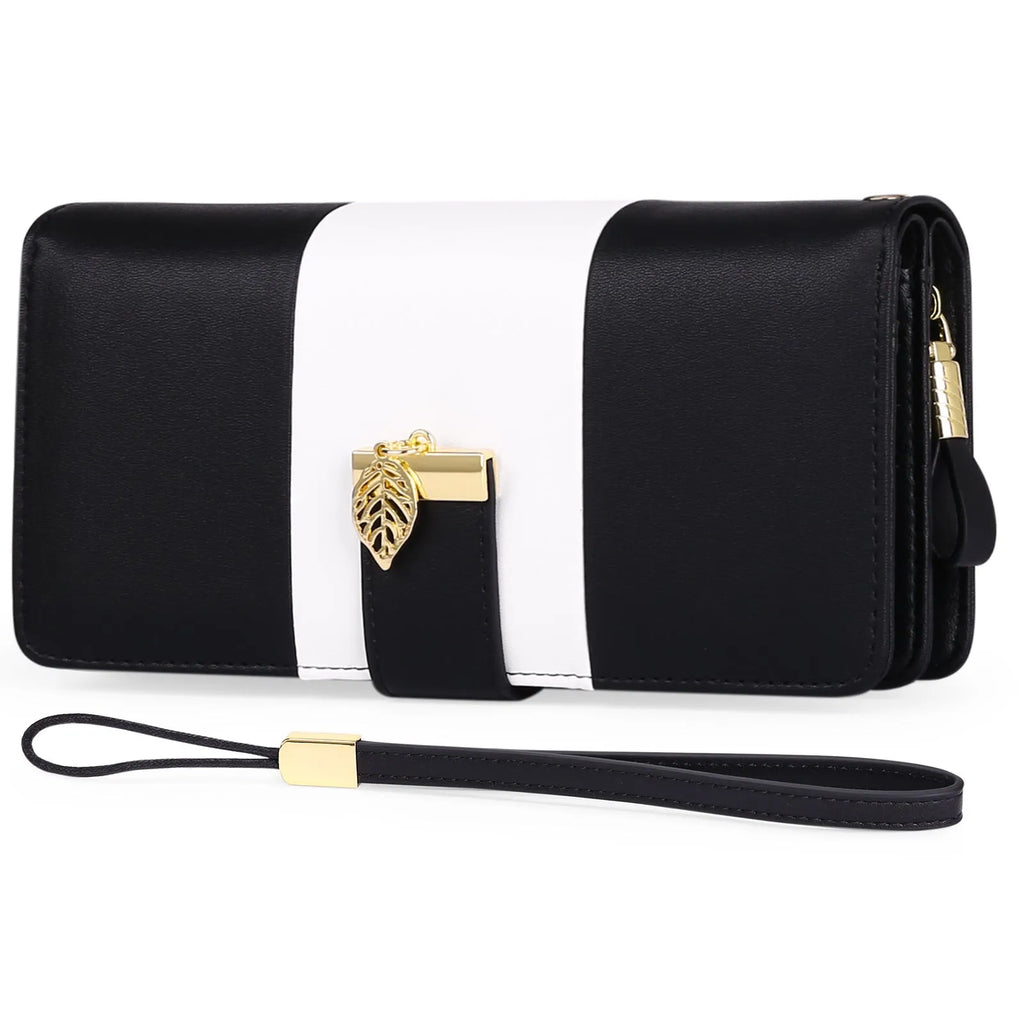 Lock-opening anti-theft clutch handbag in PU leather with microfiber lining, shown in caramel colour