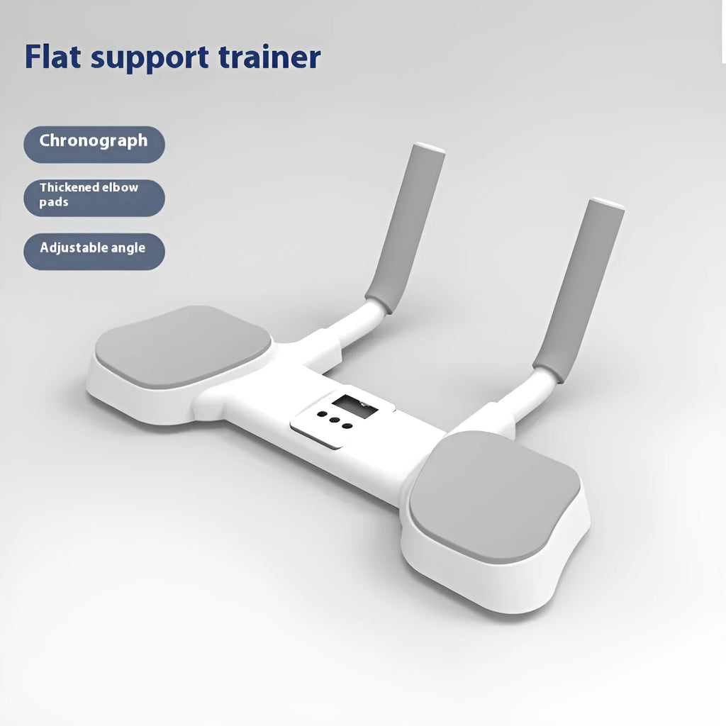 White flat support trainer with alloy aluminium tube frame and ABS components for household multi-functional use