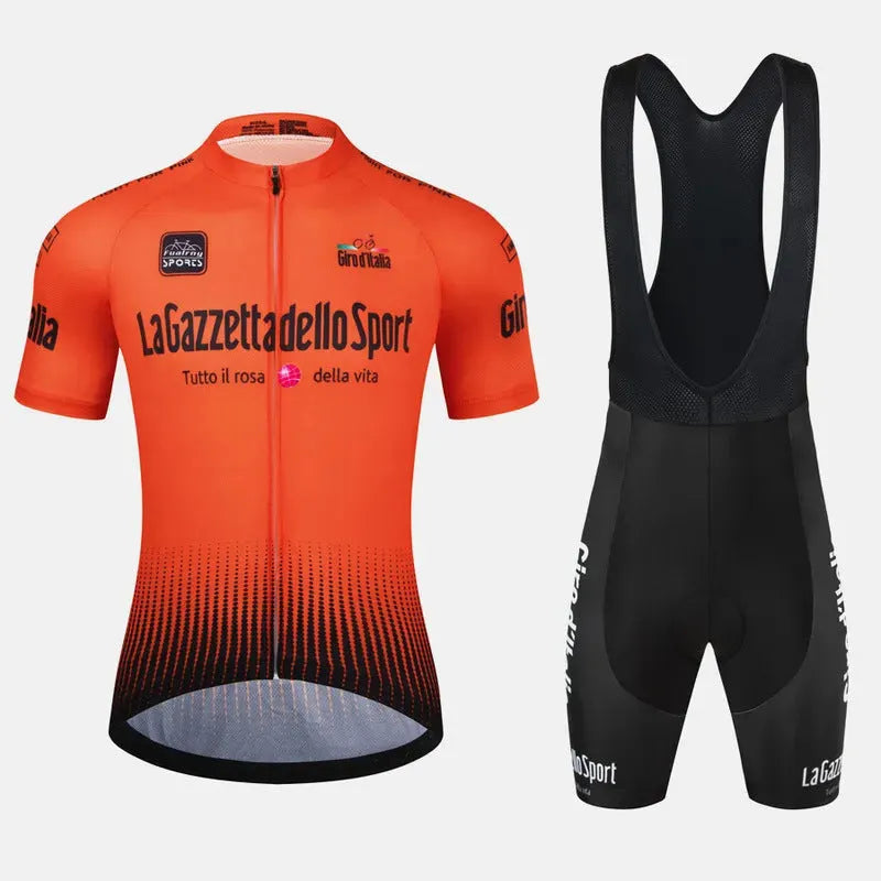 Cycling clothing suit in quick-dry polyester fabric for summer cycling and running activities