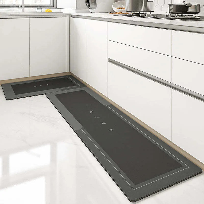 A blended material floor mat in Baikal blue, available in oval and rectangular shapes.