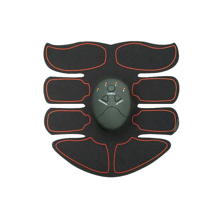 Abdominal muscle patch electronic massage device with digital display and charging functionality