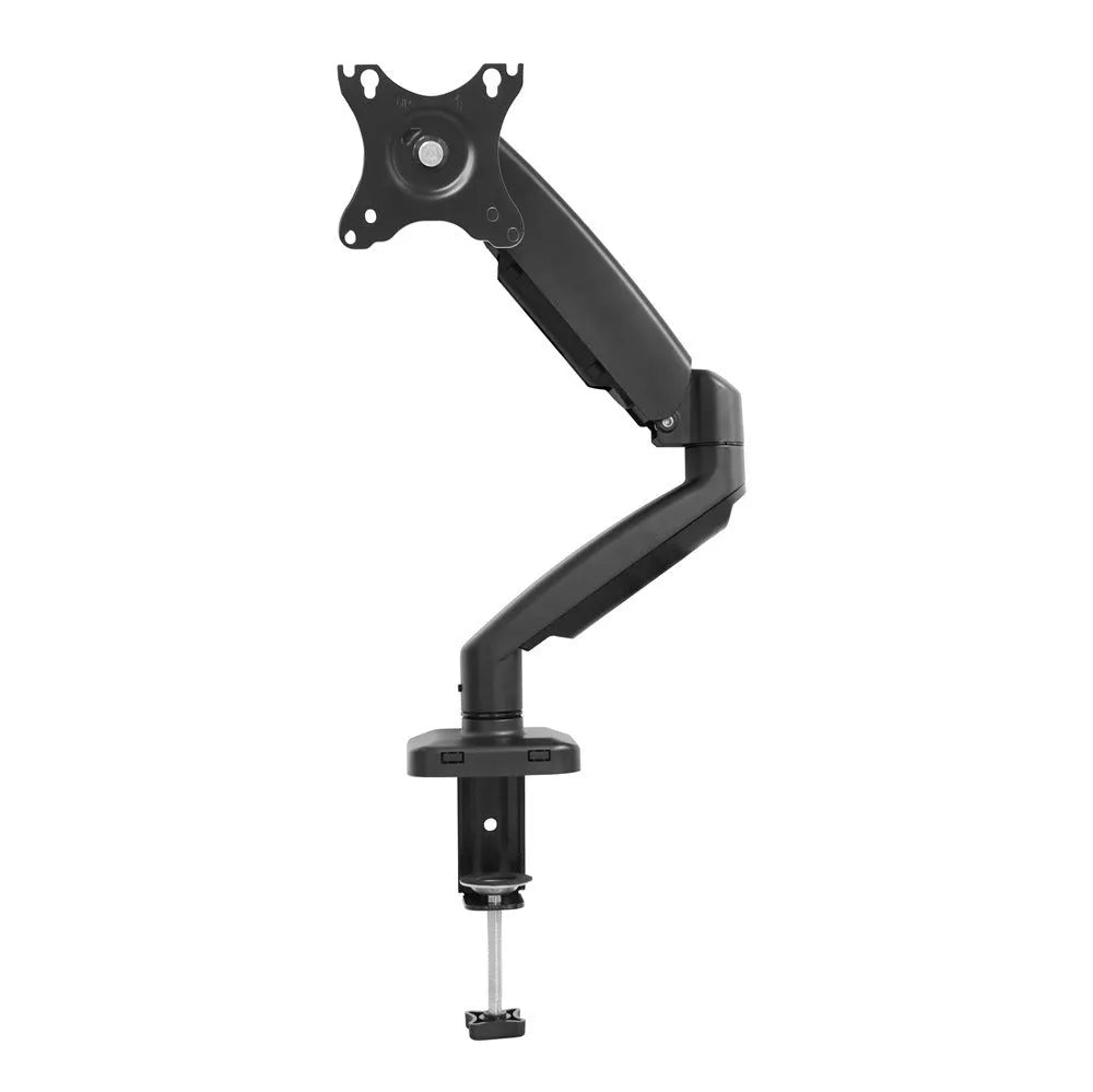 Black LCD screen rotating telescopic bracket elevated rack on table with monitor