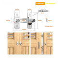 Warehouse sliding door lock with 90-degree latch mechanism for barn doors