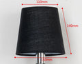 Minimalist fabric lampshade with horizontal paste design in mini size
