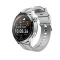 GS3 Max black smartwatch on wrist showing health stats on its 1.35-inch IPS screen with silicone strap.