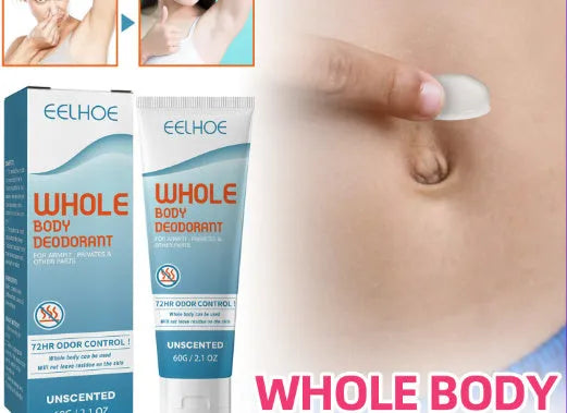 EELHOE 60g body deodorant cream tube with natural botanical extracts