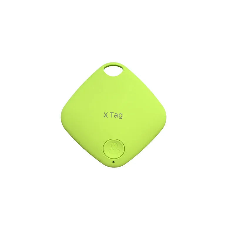 Bluetooth anti-lost tracker with key ring attachment in black, blue, green, pink, or white colours