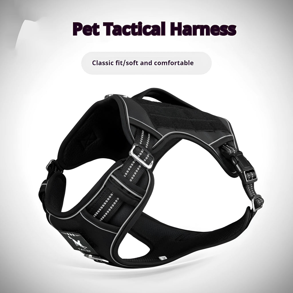 Tactical dog chest strap in Oxford cloth for search and rescue working dogs in camouflage colour