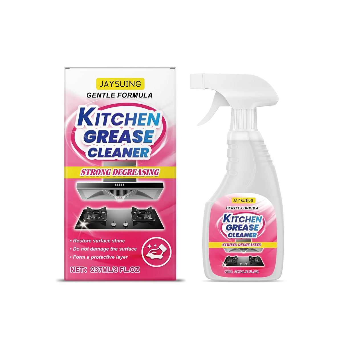 237ml Kitchen Grease Cleaner spray bottle for stovetops