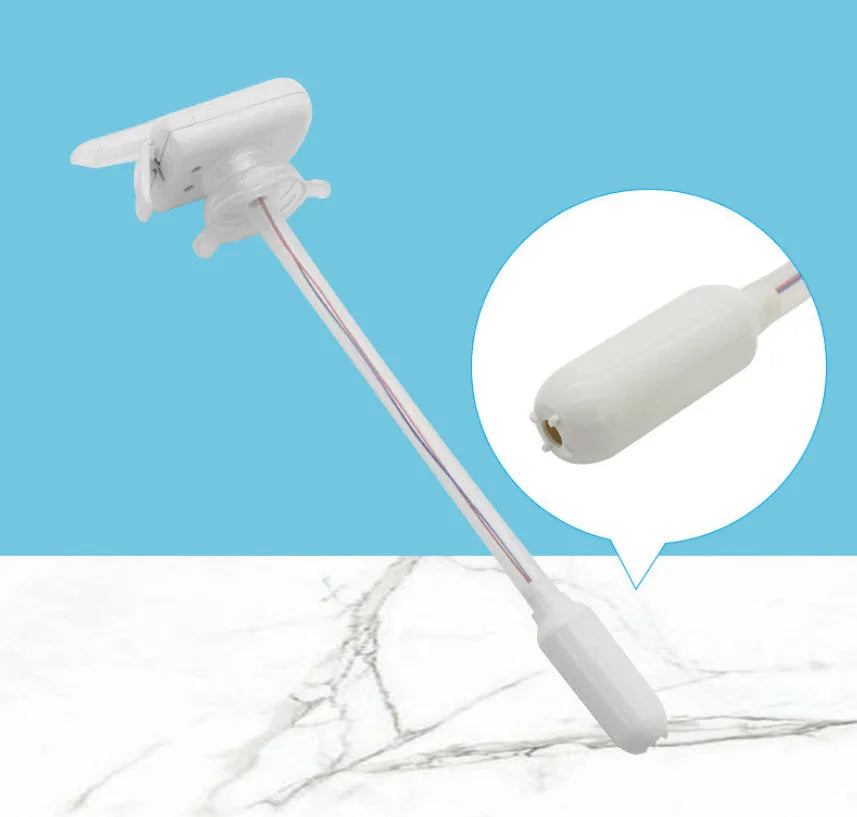 Blue and white electric pumping water device with 32.5cm straw for milk and beverage transfer