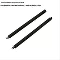 Blue two-segment push-and-pull fitness stick with rope tension system for home exercise