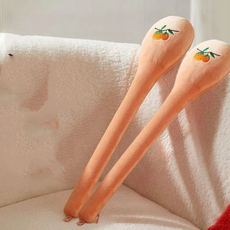 48 cm meridian flap persimmon zipper style back pounding percussion massage stick
