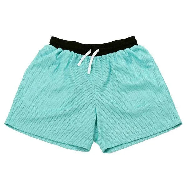 Men's solid-colour mesh quick-drying shorts for summer sports in multiple colour options