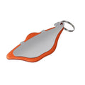 Mountain bike disc brake linings in black and orange colour options, metal construction.