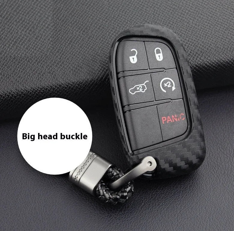 Silicone key protection case for Dodge Chrysler Fiat remote keys with single bag and buckle options