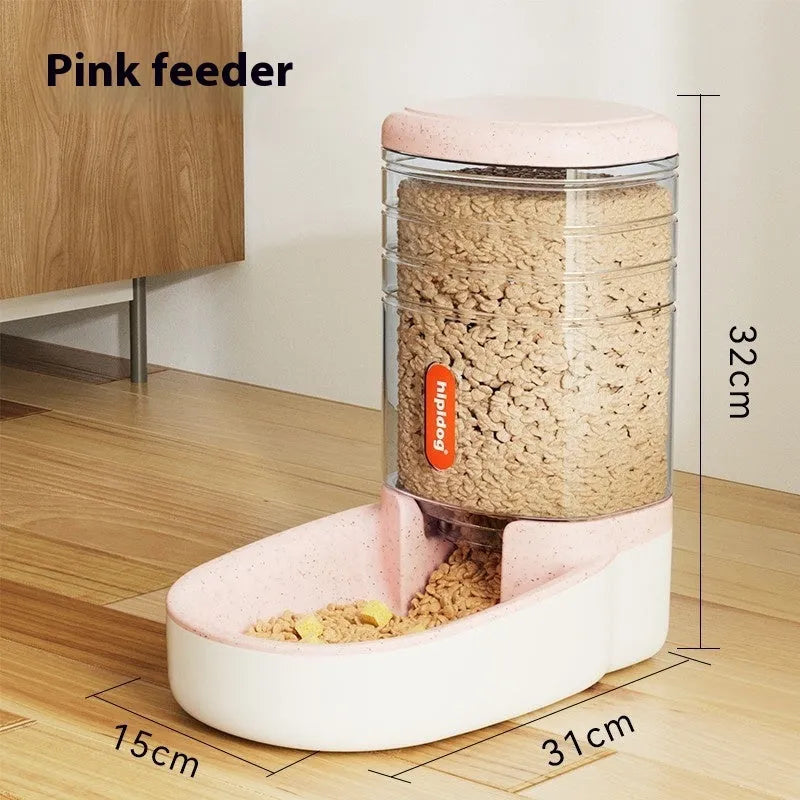 Grey automatic pet water fountain with 3.8-litre capacity for dogs and cats