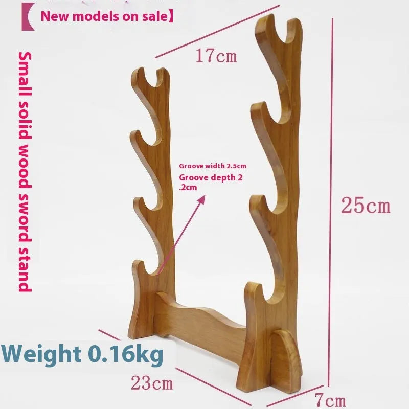 Simple wooden handmade multi layer bracket with Chinese style design for home decoration