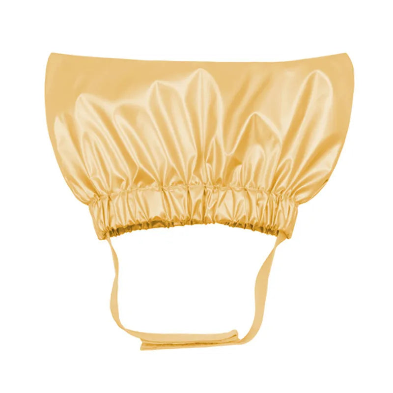 Adjustable ear-proof waterproof shower cap for cats and dogs in silver, pink or gold colours