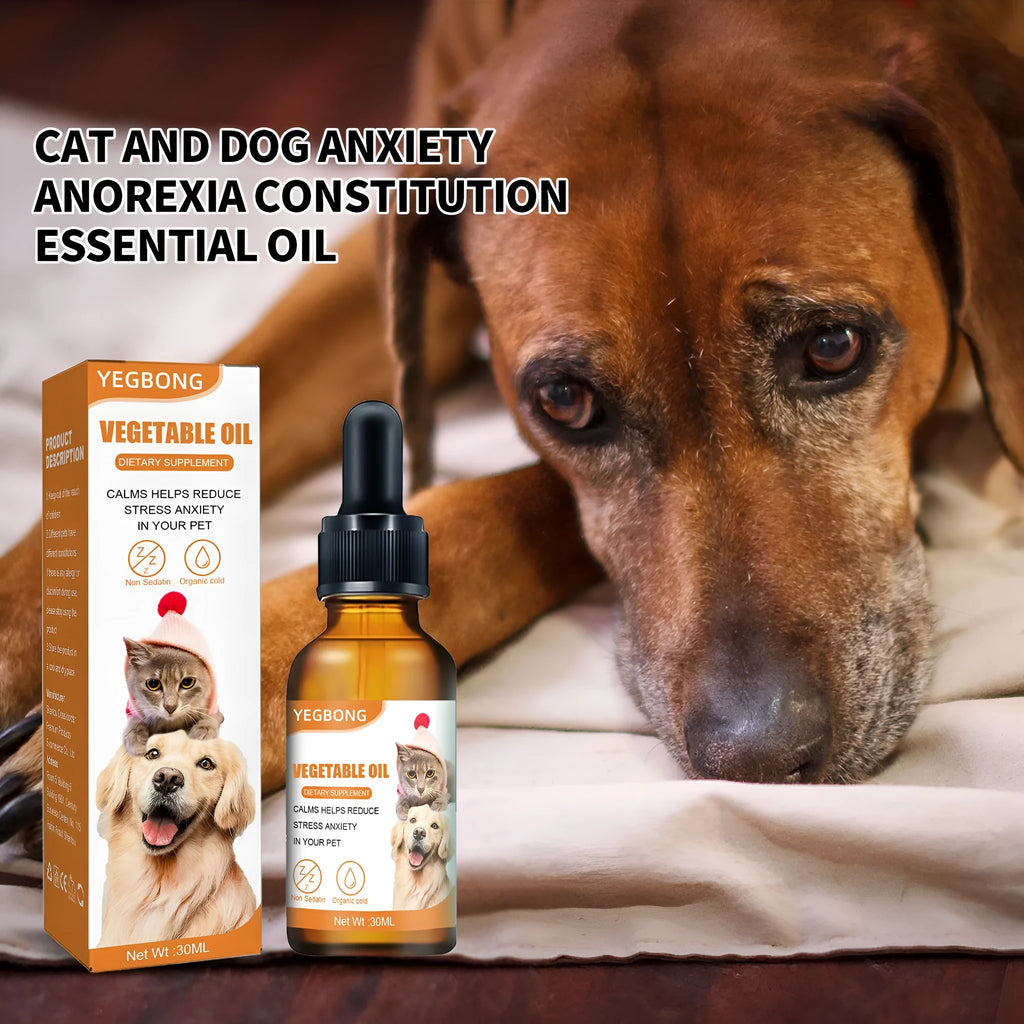 30ml hemp seed oil bottle for mixing into cat and dog food