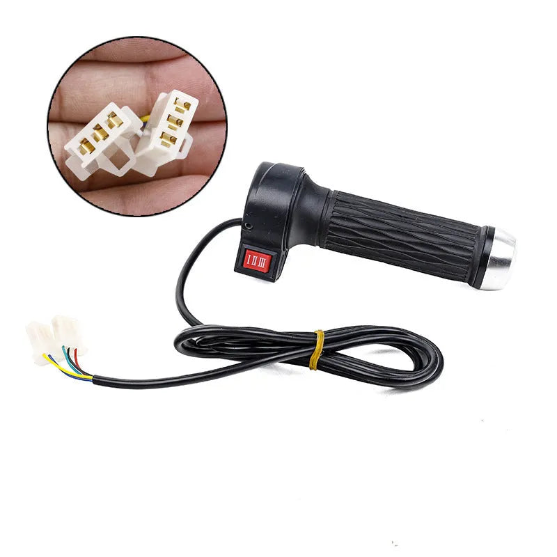 Three-wheel electric car modification accelerator handle with three-speed rotary control and multiple colour options