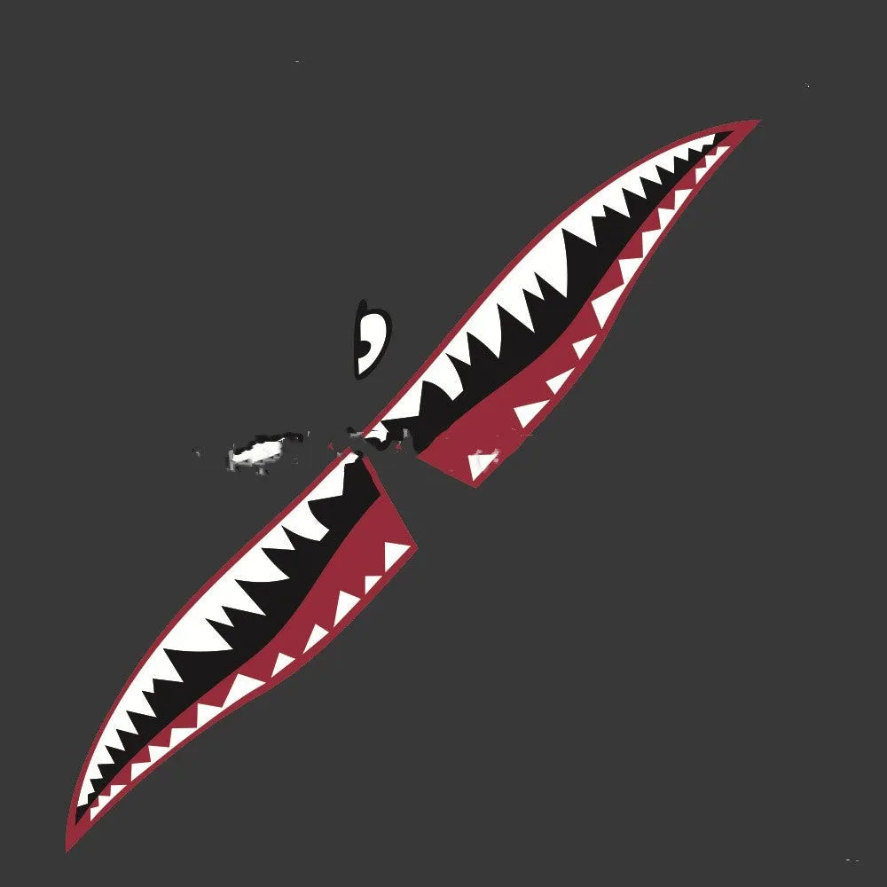 Shark-themed PVC body stickers for creative decoration and latte art projects