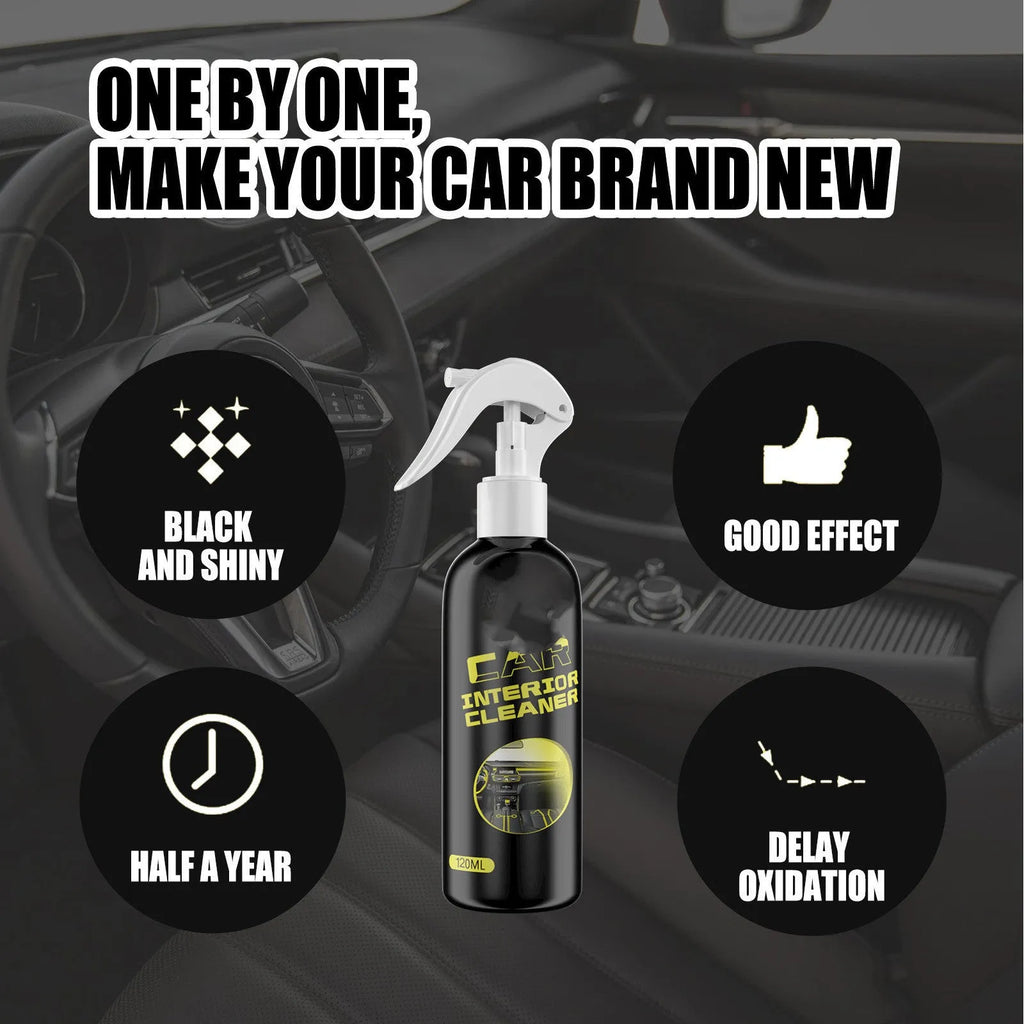 120ml car interior renovation cleaner bottle for leather and plastic surfaces