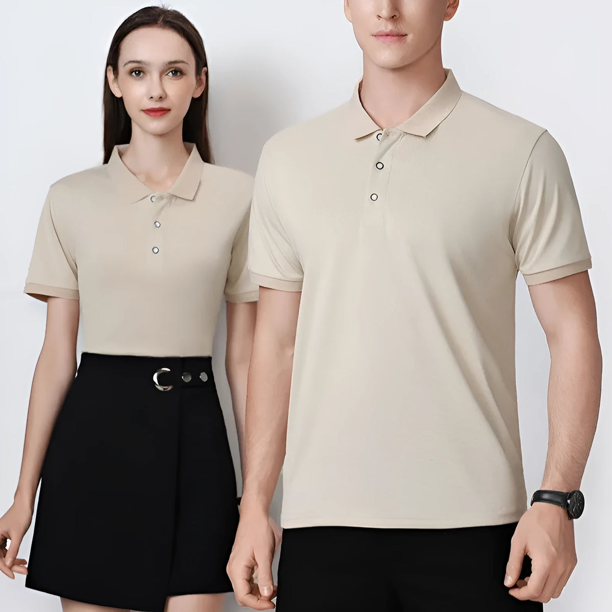 Ice silk overalls T-shirt polo shirt with short sleeves and advertising logo pattern in multiple colour options