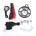 Silver bicycle dynamo generator light with friction drive mechanism and waterproof housing for 12V lighting systems
