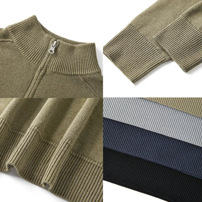Men's slim-fit casual wool sweater pullover in a choice of six colours.