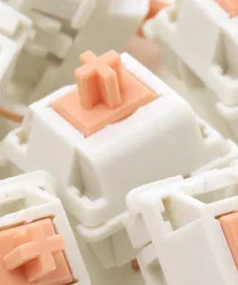 A single Panda Shaft mechanical keyboard switch for DIY installation.