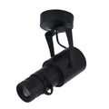 Black LED surface-mounted spotlight for restaurant atmosphere lighting with aluminium shell