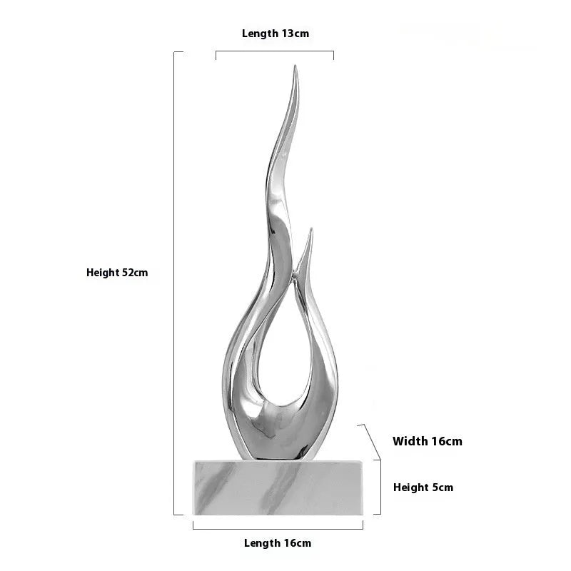 Modern festival high-rise decoration craft in bright gold and elegant silver resin for event centrepieces