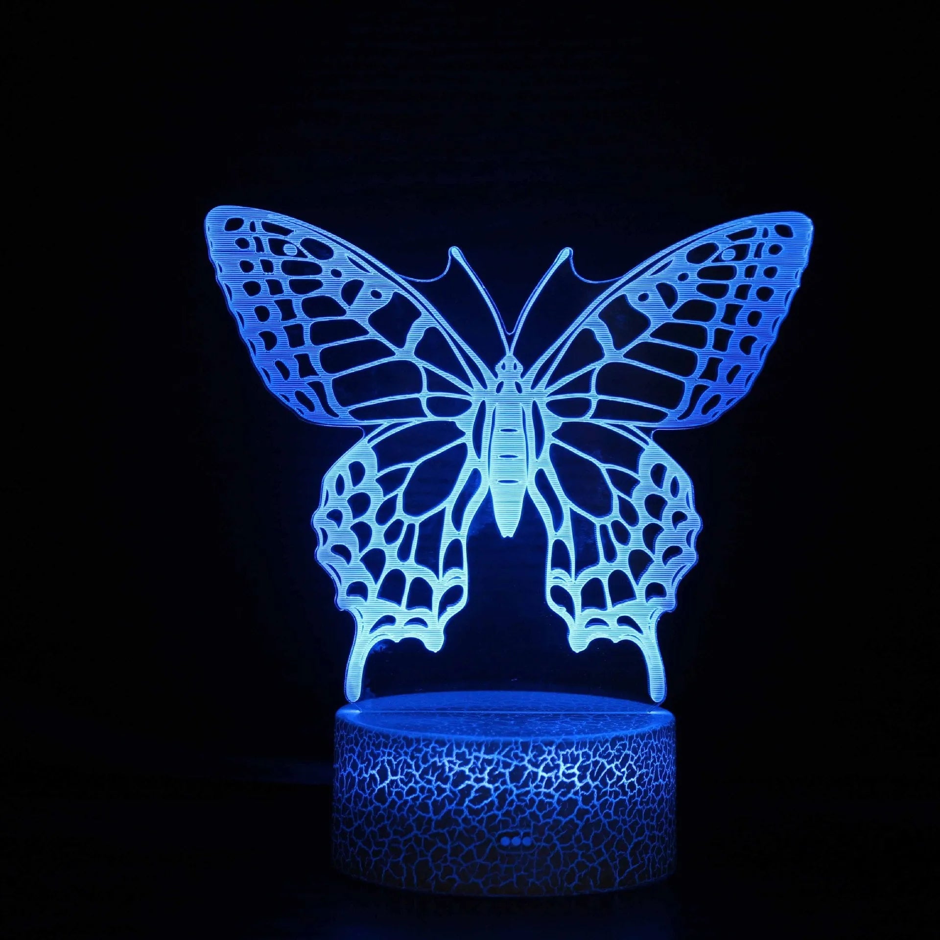 Acrylic USB table lamp with touch control and colourful 3D night light design