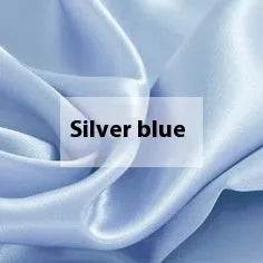Double-sided solid colour silk duvet cover in Lotus Pink, pea green, bright brown, mysterious purple, white or silver blue.