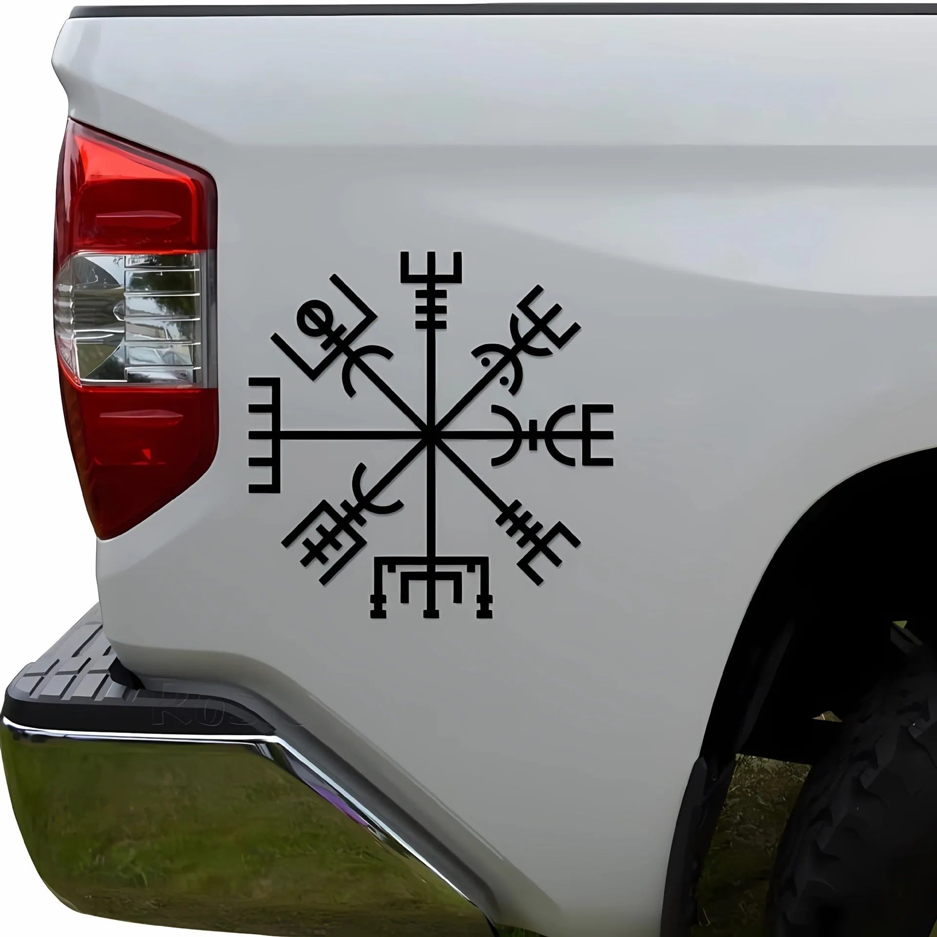 13x13cm square vegetarian no-charm vinyl car window sticker for glass and notebook application