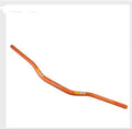 Orange anodised aluminium motorcycle handlebar for scrambling bikes, 80cm wide with 28mm clamp.