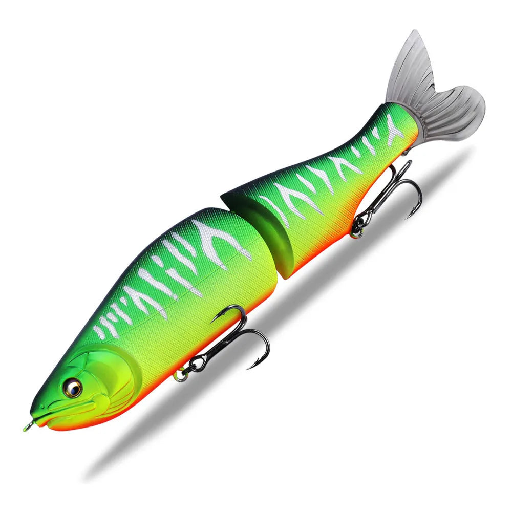 185mm hard plastic fashion tossing bass fishing swimming bait lure on a blue background.