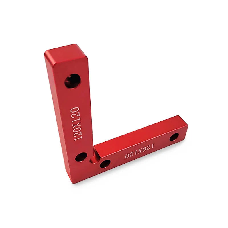 Aluminium Alloy 6061 woodworking right angle positioning block with scale showing 90 degree clamp for jigsaw