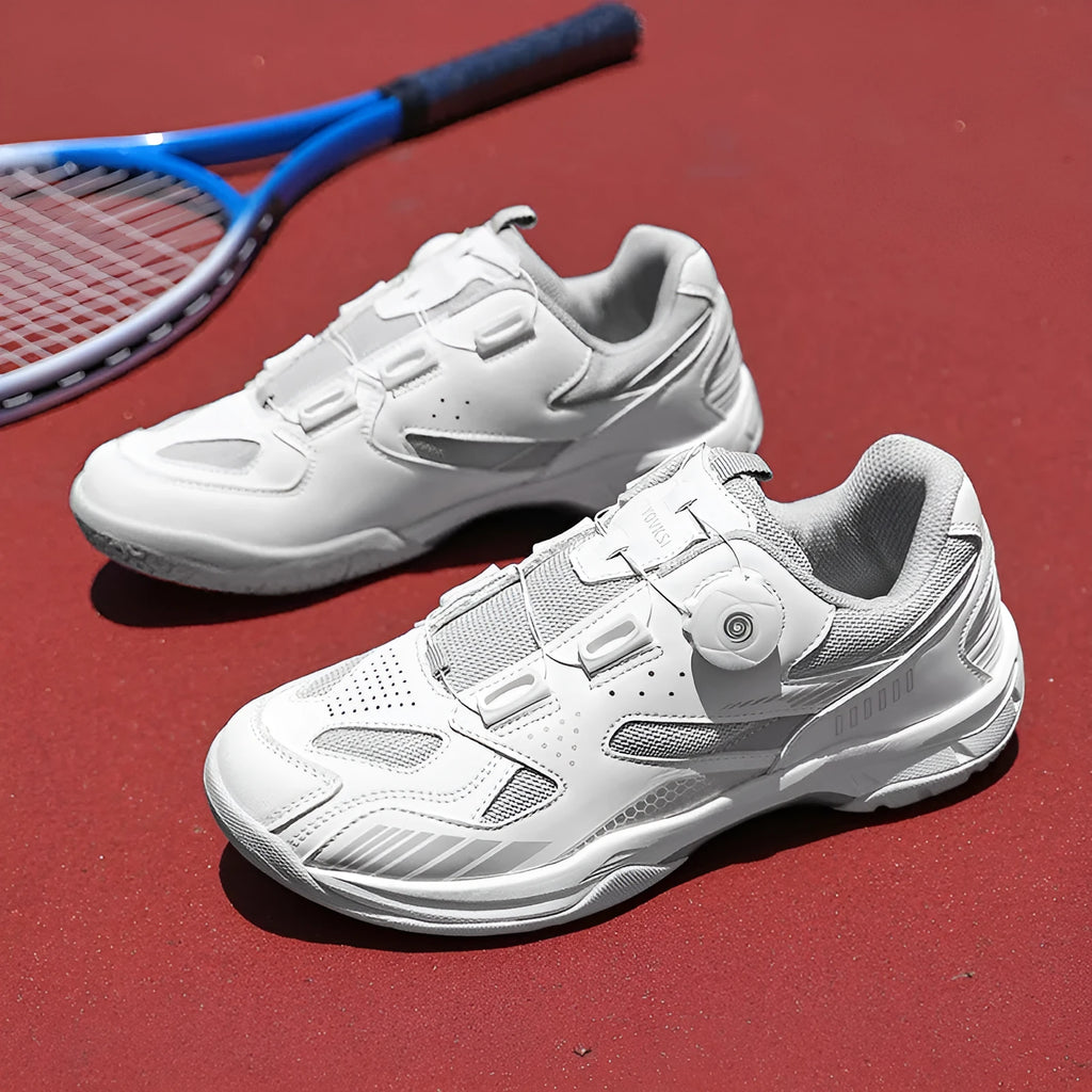 Casual unisex sneakers in yellow, black silver, white blue, and white gray colours with round toe.