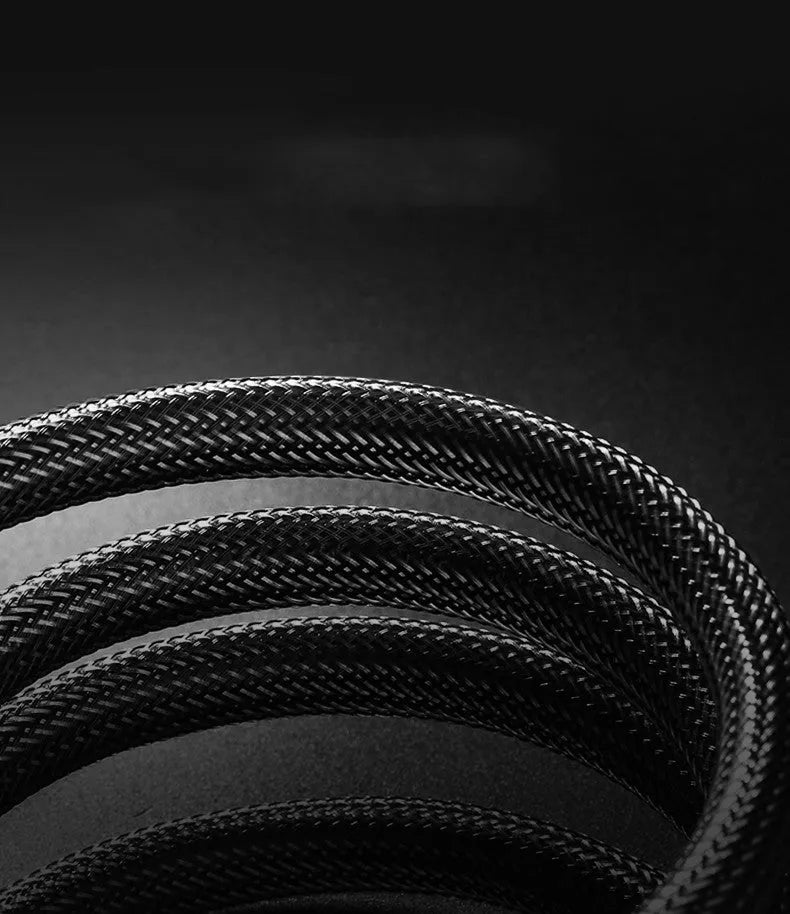 HDMI cable with gold-plated connectors showing length options from 0.5 to 15 metres for 4K AV connections