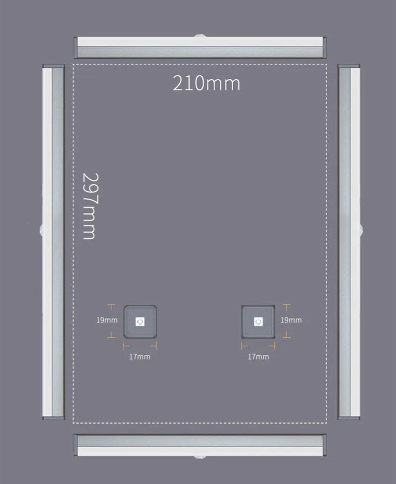 USB rechargeable LED closet light with motion sensor and magnetic strip mount.